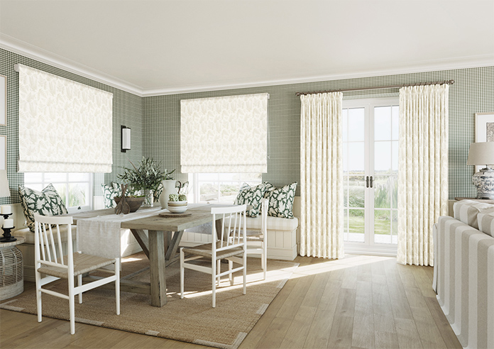 Fernswood, Walls White - Roman Blind - Image 6